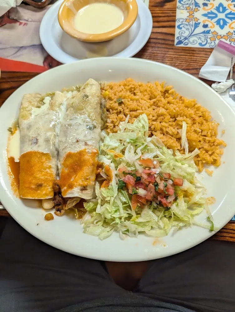 Burritos Rancheros with Rice