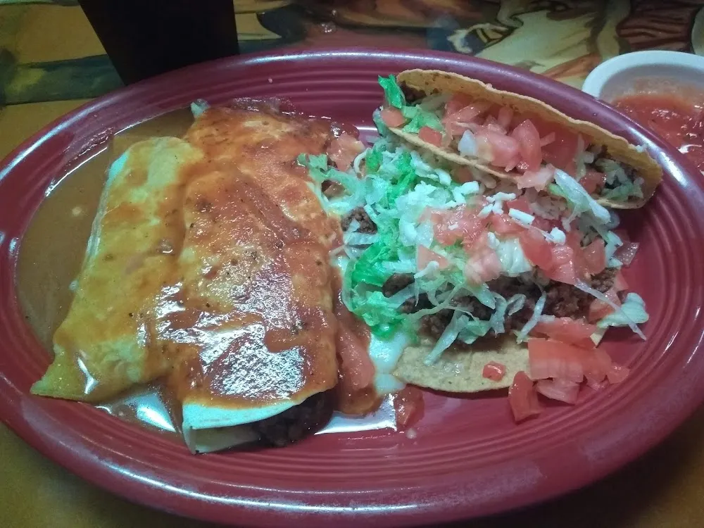 Taco Tostado Enchilada Burrito